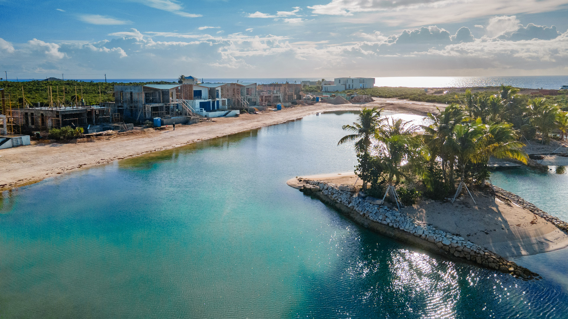 ©South Bank | Construction | Aerial View of The Lagoon