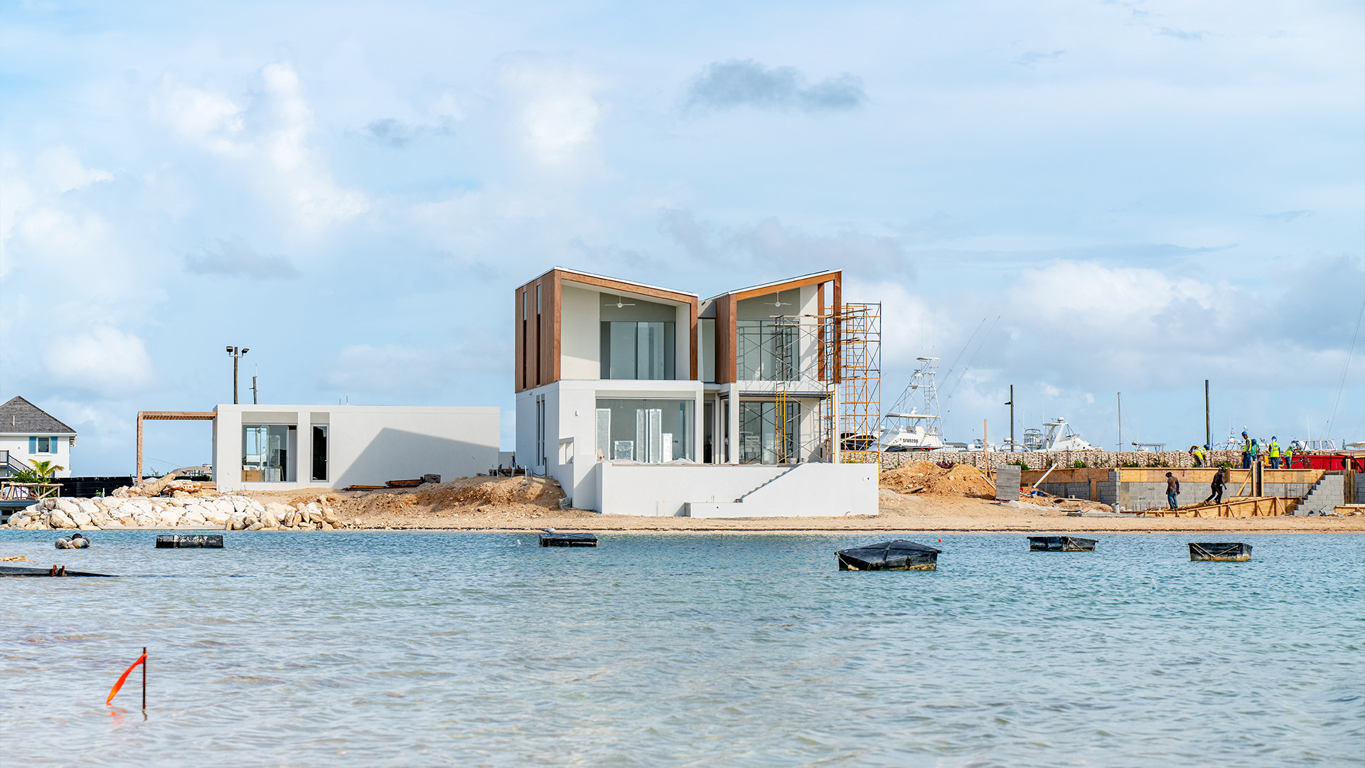 ©South Bank | Construction | Lagoon Villa Under Construction